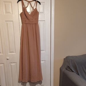 Elegant Blush Evening Gown